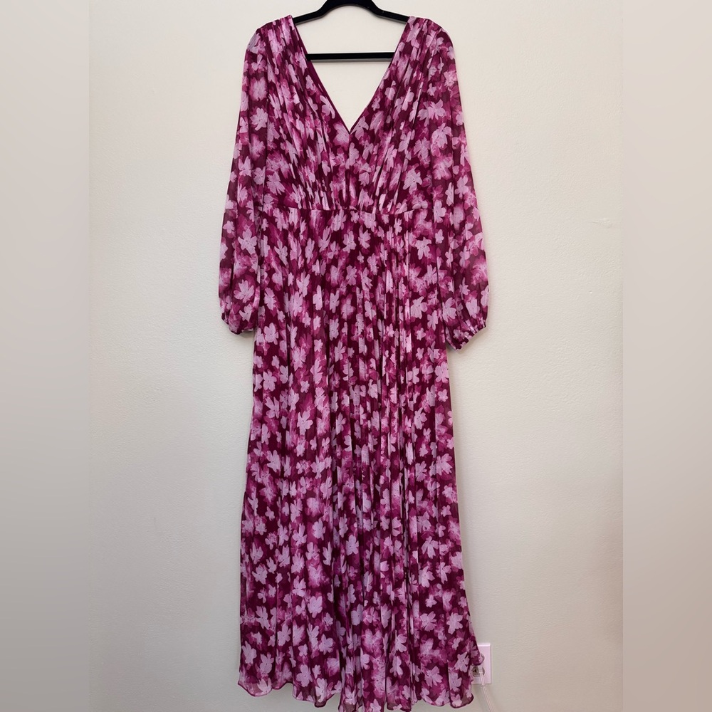 New! Defects! Anthropologie size 12 ML Monique Lhuillier Melanie Long-Sleeve - Picture 4 of 10